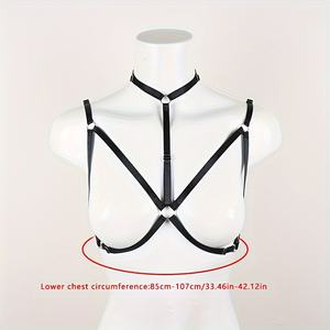 Bra wanita elastis, pakaian dalam wanita, Bra sangkar elastis, tali Harness kawat elastis, pakaian dalam wanita - Product Image 6