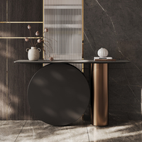 Table console durable en fer du milieu du siècle avec design écologique pour appartement chambre salon salle à manger bureau hôpital hôtel