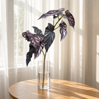 Plantes de fougère artificielles réalistes, fabriquées à la main; buisson de verdure synthétique en plastique pour