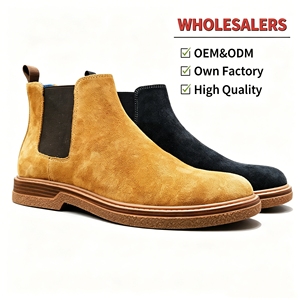 Botas Formales <span class=keywords><strong>de</strong></span> Invierno para Hombre, Estilo Chelsea, <span class=keywords><strong>de</strong></span> Gamuza, <span class=keywords><strong>con</strong></span> Cierre Deslizante y Suela Antideslizante - Product Image 1