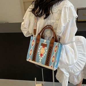 Tas tangan fashion baru 2024 tas Tote kanvas wanita dompet desain wanita untuk wanita - Product Image 6