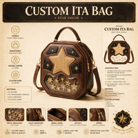 Fournisseur de sacs Ita personnalisés à faible MOQ, sac à bandoulière ItaBag avec broderie et impression en relief, sac à main