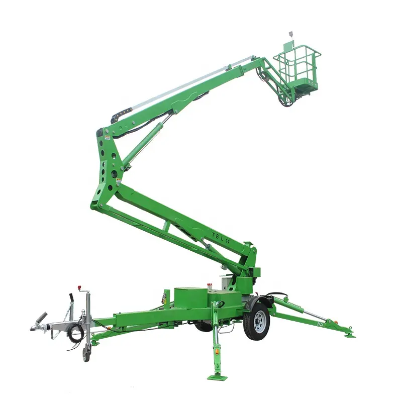 Sinofirst Aerial High End Listrik Diartikulasi Satu Orang Towable Teleskopik Boom Llift