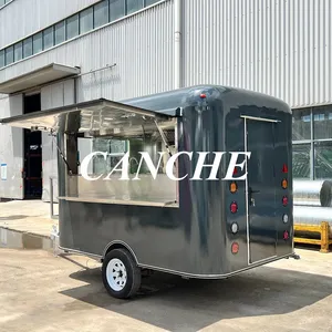 Camion de restauration entièrement équipé aux normes européennes, four à pizza, chariot de nourriture, remorque mobile pour en-cas - Product Image 6