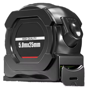 TGS Maßband aus mattiertem Kohlenstoffstahl, hochpräzise, verschleißfest, 5m 10m mm, fluoreszierend grün, De 5m - Product Image 1