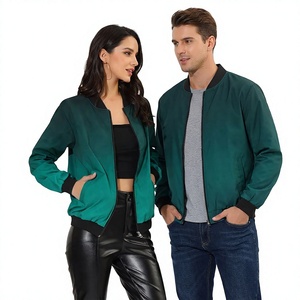 Veste bomber unisexe de haute qualité, légère, élégante, respirante, en toile enduite, imperméable à l'avant, doublée de coton - Product Image 1