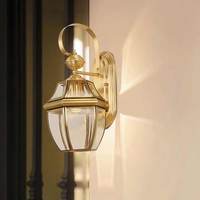 Applique murale LED d'extérieur moderne et fantaisiste pour la maison Lampe murale d'angle en cuivre pour chambre à coucher et salle de bain