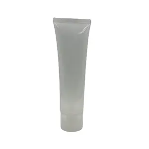空のクリアホワイトLDPEローション化粧品ボトル包装チューブフリップキャップ付きプラスチックソフトチューブボトル
