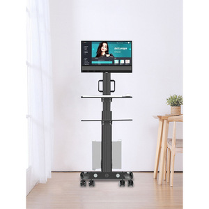 Muebles de Hospital, Estación de Trabajo Móvil, Altura Ajustable, 2 Niveles, Diseño Minimalista de Metal, para Recorridos Médicos, Estación de Enfermería - Product Image 5