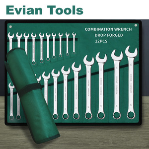 Jeu de clés combinées à double extrémité en acier au chrome-vanadium <span class=keywords><strong>Evian</strong></span> OEM DIY pour la réparation automobile, emballé dans un sac Oxford - Product Image 3