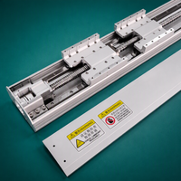 KHMOS Vis à billes standard avec guide linéaire 0,05 mm 1500 mm, ensemble complet moteur, haute précision, aluminium, pour gravure CNC