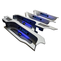 Intérieur de luxe style VIP pour Toyota Alphard Vellfire Lexus LM, plaque de protection de seuil de porte LED en aluminium, série AH20 30 40