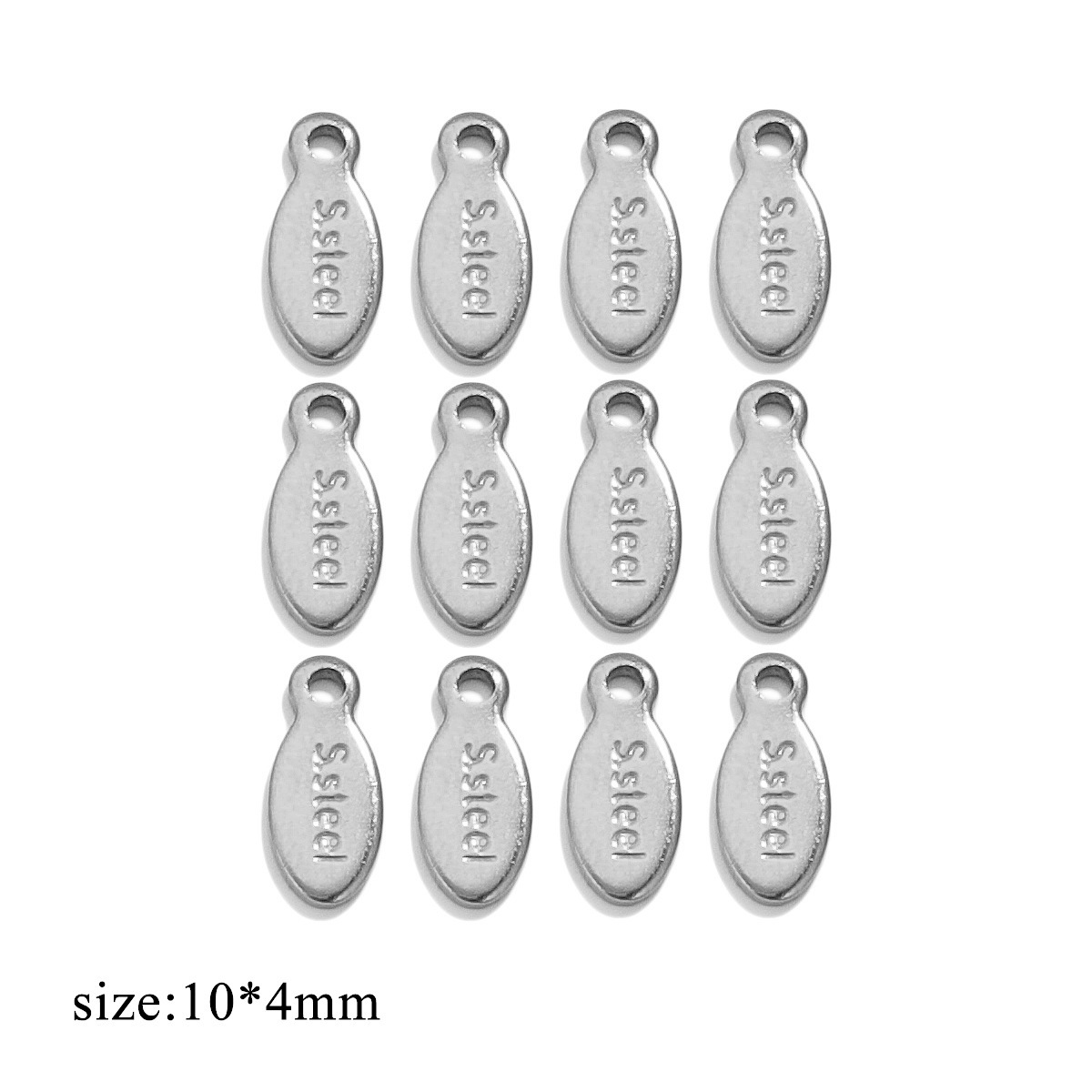 steel color-long 8-character carving S.steel