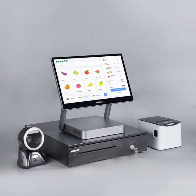 15.6 Inch Touch Screen Supermarket Wholesale Machine Pos System Gas Station Pos System Pos Software for Retail System