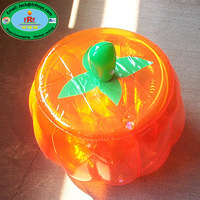 Promotion de boissons pour fêtes d'été : Glacière gonflable personnalisée en PVC en forme de citrouille avec couvercle