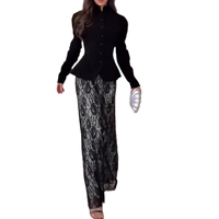 Robe de soirée sur mesure pour femme, légère et respirante, style vintage, manches longues, col en A, boutonnée, tailles XS-3XL