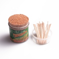Cure-dents en bois de bouleau Linke de haute qualité, écologiques, 6,5 cm, sans danger pour les aliments, ensemble de couverts, support OEM