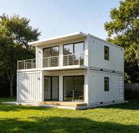 Villa mobile personnalisée économique, maison modulaire préfabriquée, cabane isolée portable pour dortoir de chantier