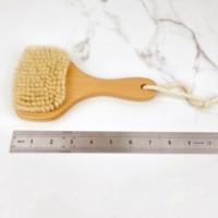 Brosse à dos en matériaux naturels, vente en gros, brosse de nettoyage à sec végane avec finition style antique et long manche pour usage quotidien