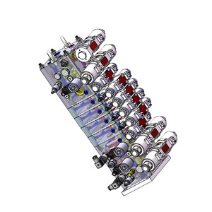 Ensemble de vanne hydraulique personnalisé à commande directionnelle quatre voies pour machines de moulage par injection, installation filetée, acier 45, huile - Product Image 1