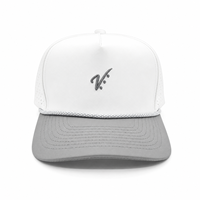 Waterdichte 5-delige lasergeperforeerde handgebreide 3D geborduurde golfpet met fruitmotief, aangepast logo, ademend, outdoor, unisex