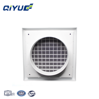 Diffuseur carré en plastique ABS de haute qualité avec couvercle de ventilation, installation facile, pour système de ventilation centralisé Hôpital et Domicile