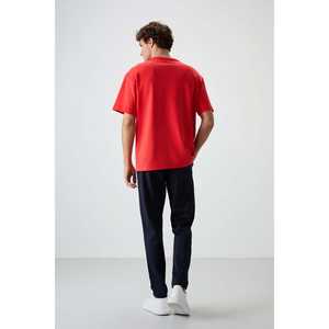 Ensemble de survêtement pour homme Fiesta, bleu marine, coton, coupe ample, décontracté, respirant, 400 g/m² - Product Image 1