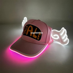 Cappellino da Baseball LED angelo luminoso per bambini e adulti cappello da camionista in Mesh regolabile con ali <span class=keywords><strong>Arale</strong></span> cappello di natale di Halloween - Product Image 3