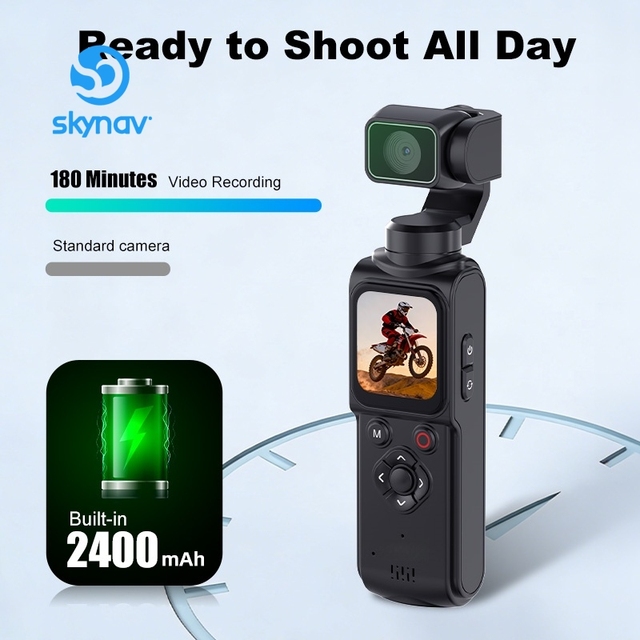 Ultra HD 4K Sports Video Camera 330° Rotating Lens 64MP WIFI Digital Recorder 4K Vloging Camera for Traveling with 31 Filters