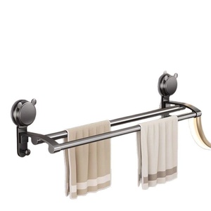 <span class=keywords><strong>Toallero</strong></span> Doble Duradero con Ventosas Gris Metálico, <span class=keywords><strong>Sin</strong></span> Perforaciones, Gancho <span class=keywords><strong>de</strong></span> <span class=keywords><strong>Pared</strong></span> para Almacenamiento en Baño y Hogar - Product Image 5