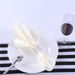 Nuevo diseño personalizado boda mantel servilleta cena decoración satén malva servilletas con muchos colores toda la ocasión - Product Image 6