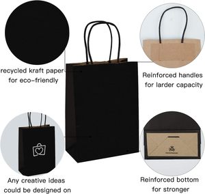 Custom Printed Eco-Friendly Luxury Food Packaging Paper Bag with <b>Ribbon</b> Handle for Boutique Retail and Brand Promotions - Product Image 5