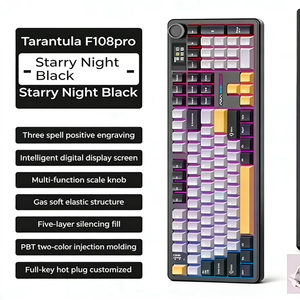 Aula F108 New 2.4Ghz Wireless <b>USB</b> RGB Backlit Mechanical Full Size 108Keys Keyboard Programmable Laptop Gaming Anti-Ghosting - Product Image 1