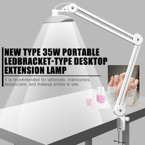 24W Clamp LED <b>Desk</b> <b>Nail</b> Lamp 5 Dimming Modes 5 Color Temperatures 6000K Work Light for Salon - Product Image 2
