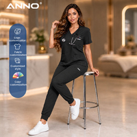 Ensemble de blouses chirurgicales ANNO résistantes au chlore, extensibles, style jogger, pour les uniformes des hôpitaux et des cliniques, fournisseur