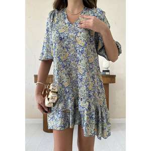 Robe en satin à motifs verts décontractée en gros, style élégant pour femme de bureau, disponible en longueur genou et longueur au sol, pour les soirées en club - Product Image 1