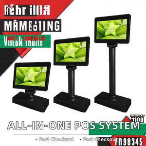 Longfly All-in-One <span class=keywords><strong>POS</strong></span> <span class=keywords><strong>LCD</strong></span> TFT 7-inch màn hình truy cập khuyến mãi hệ thống quảng cáo cho tiền mặt đăng ký điểm bán khách hàng hiển thị - Product Image 2