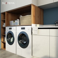 Maison moderne hôtel personnalisé salle de bain lave-linge évier ensemble design pour machine à laver