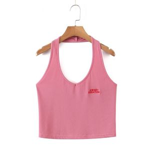 Camiseta sin mangas negra con bordado Runqi N8339 para mujer, talla grande, de algodón, para chicas con curvas. - Product Image 4