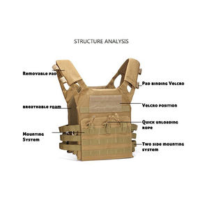 سترة تكتيكية للألعاب الخارجية، معدات البقاء على قيد الحياة في الميدان، سترة واقية تكتيكية للتدريب والمغامرات - Product Image 6