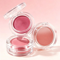 Fard à joues en poudre de luxe, haute pigmentation, effet lumineux et soyeux, personnalisable, vente en gros