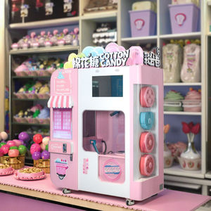 Máquina <span class=keywords><strong>de</strong></span> hilo <span class=keywords><strong>de</strong></span> hadas <span class=keywords><strong>para</strong></span> hacer algodón <span class=keywords><strong>de</strong></span> azúcar comercial completamente automática AMA con empujador <span class=keywords><strong>de</strong></span> monedas <span class=keywords><strong>para</strong></span> floristerías y negocios a la venta - Product Image 4