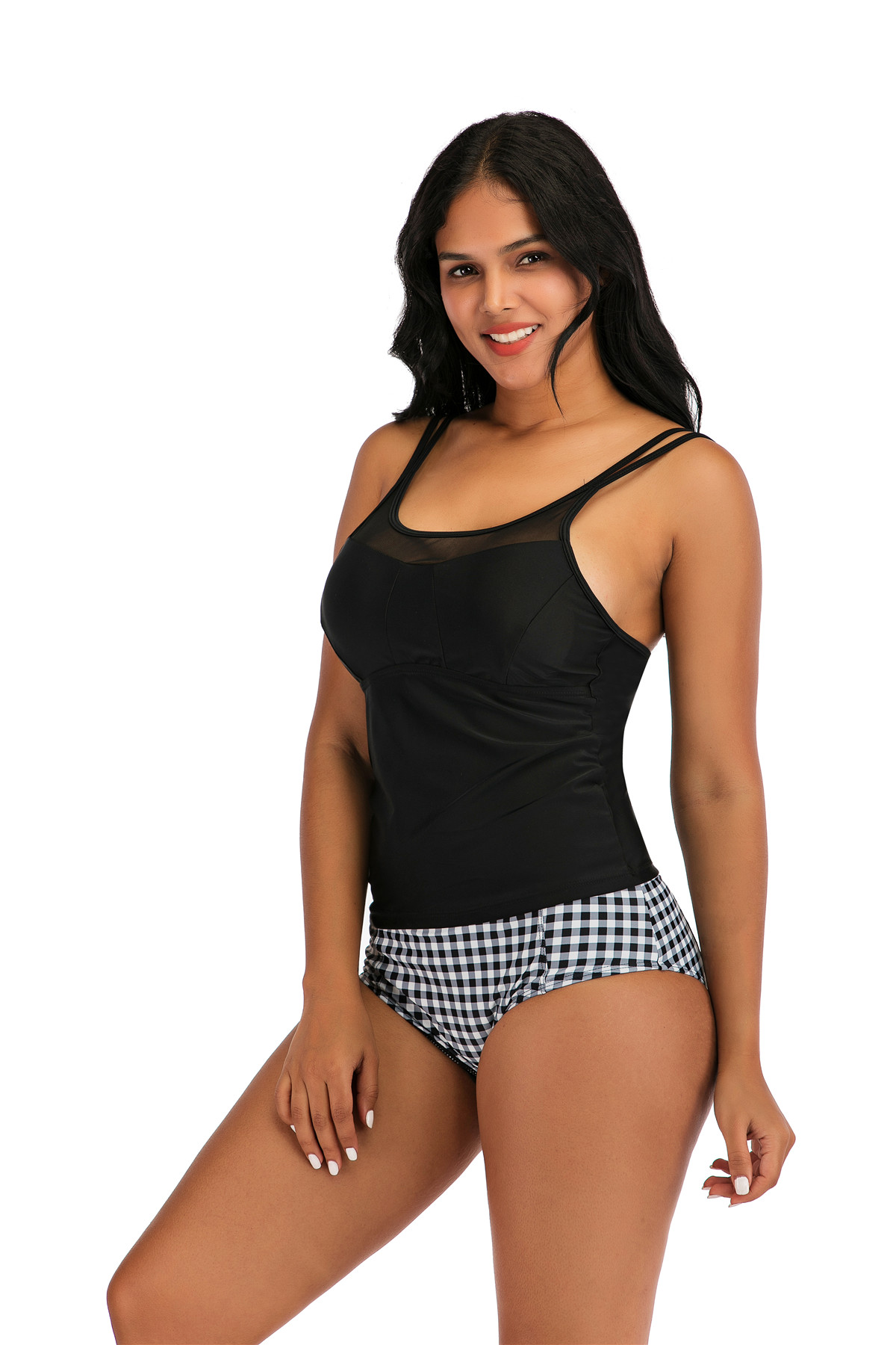 Hot sale two piece no shoulder sexy swimsuit bikini beach wear