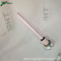 Sonde thermocouple en platine-rhodium de type S/B/R, petite, avec fil interne de 0,5 mm, résistante aux hautes températures jusqu'à 1800 degrés.