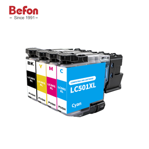 Cartuccia d'inchiostro compatibile Befon <span class=keywords><strong>Brother</strong></span> LC501XL per MFC-J1260W/J1360DW/J1410DW ad alta resa, colori vivaci, stampa fluida, qualità stabile - Product Image 2