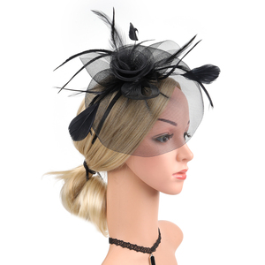 HAPPYQUALITY 2025 Simamays <strong>Fascinators</strong> Women's Flower <strong>Fascinator</strong> Wedding <strong>Hair</strong> Hat <strong>White</strong> Church Hats for Women - Product Image 4