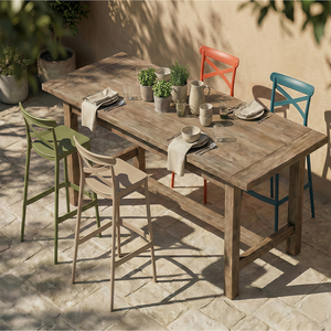 Venta Directa de Fábrica Jietuo: Sillas de Bar Modernas, <span class=keywords><strong>Taburetes</strong></span> de <span class=keywords><strong>Cocina</strong></span>, Sillas de Comedor de Plástico <span class=keywords><strong>para</strong></span> Exterior, Taburete de Bar Negro <span class=keywords><strong>con</strong></span> Respaldo Cruzado - Product Image 6
