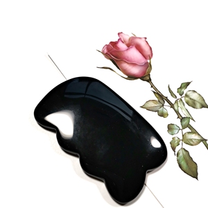 Hongzhuo-Placa de masaje para adelgazar, piedra de cristal bian guasha para masaje corporal, rodillo verde gua sha - Product Image 5