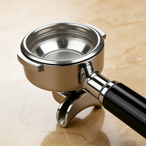 Cesta de Filtro para Cafetera Espresso de Lujo Hecha a Mano, con Diseño Clásico Personalizado <span class=keywords><strong>Klam</strong></span>, Asa de Acero Inoxidable y Doble Boquilla, Herramienta para Té - Product Image 4