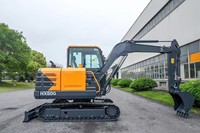 Machine de terrassement de type chenillé efficace HX60G, bonne capacité de franchissement pour les travaux d'ingénierie et de drainage sur les pentes